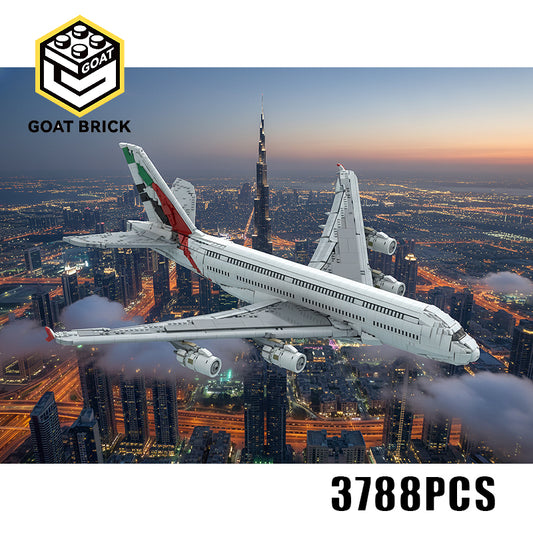 Goat Bricks Emirates Airbus A380 Building Blocks Model
