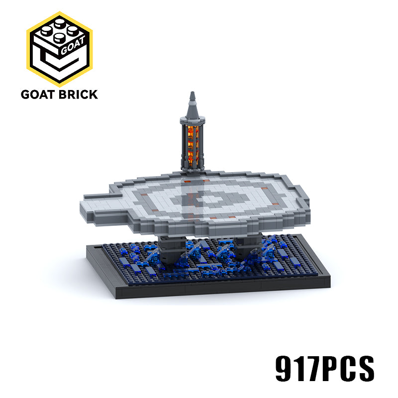 Goat Bricks Star Movie Touchdown on Kamino Building Blocks Model