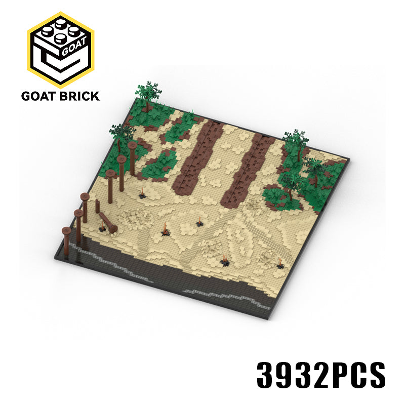 Goat Bricks Star Movie Kashyyyk Beach Building Blocks Model