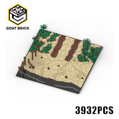 Goat Bricks Star Movie Kashyyyk Beach Building Blocks Model