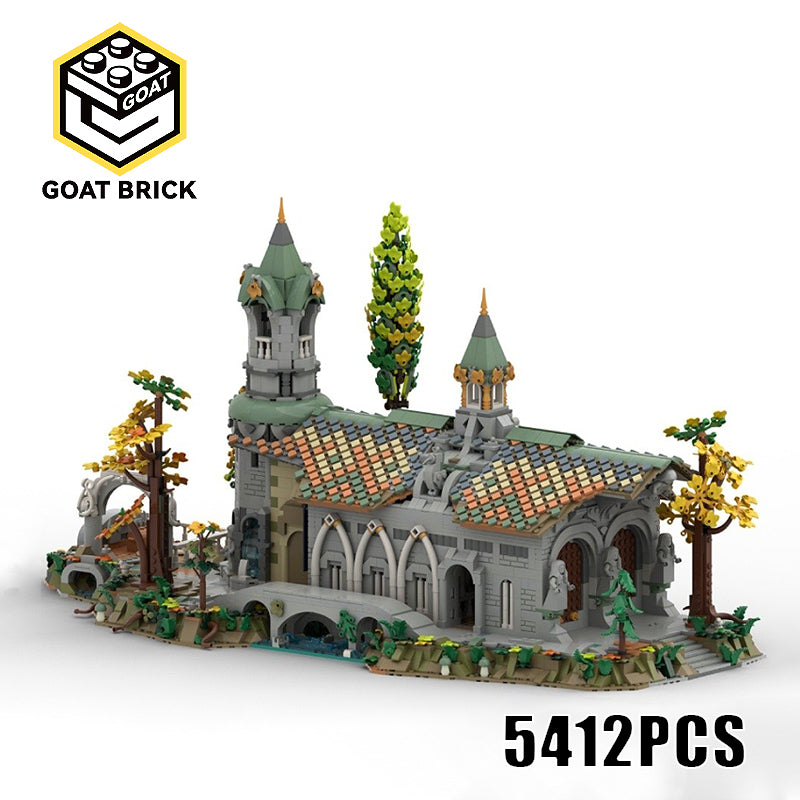 Goat Bricks Rivendell Horse Stables Building Blocks Model