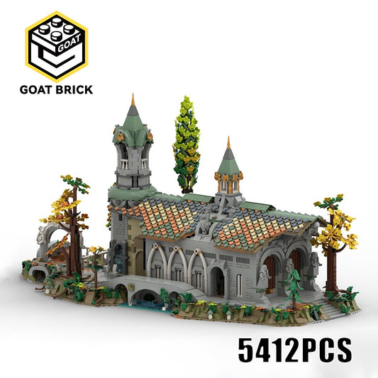 Goat Bricks Rivendell Horse Stables Building Blocks Model