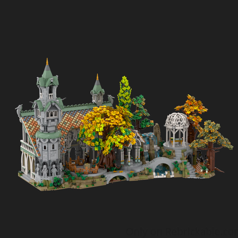 Goat Bricks Rivendell Expansion Building Blocks Model