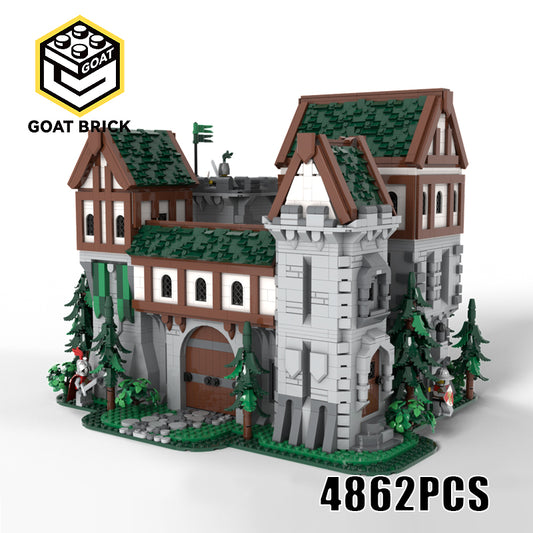 Goat Bricks Green Dragon Knights' Castle Building Blocks Model