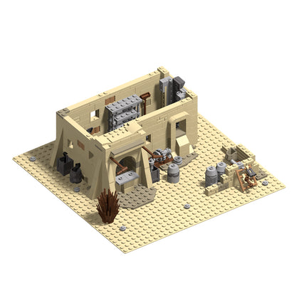 Goat Bricks Star Movie Tatooine Mos Eisley Scrap Dealer Building Blocks Model