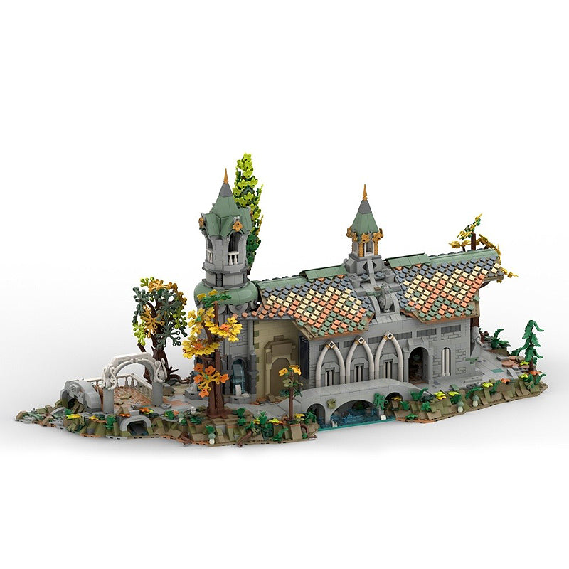 Goat Bricks Rivendell Horse Stables Building Blocks Model