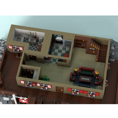 Goat Bricks Ski Lodge MOC Building Blocks Model