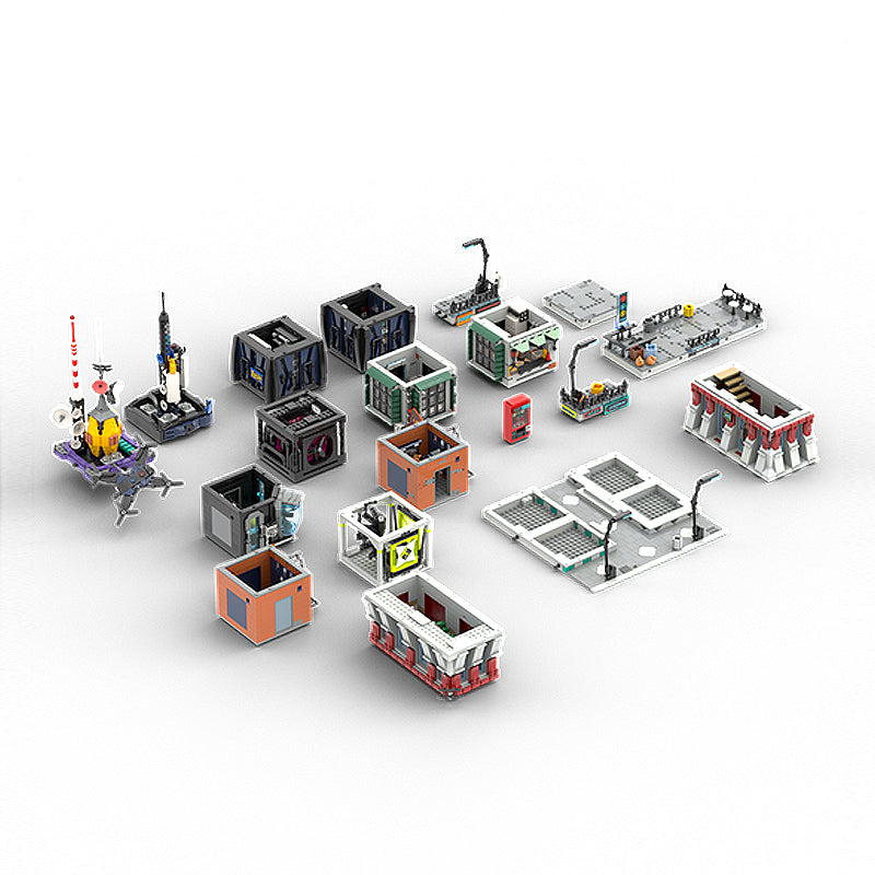 Goat Bricks Brickpunk City 2 Building Blocks Model