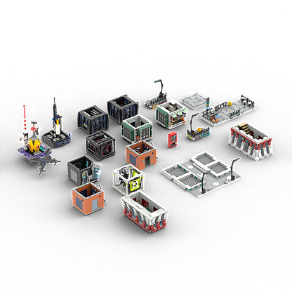 Goat Bricks Brickpunk City 2 Building Blocks Model
