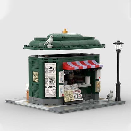 Goat Bricks Kiosk corner Building Blocks Model