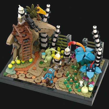 Goat Bricks Star Movie Felucia Diorama - Order 66 Building Blocks Model