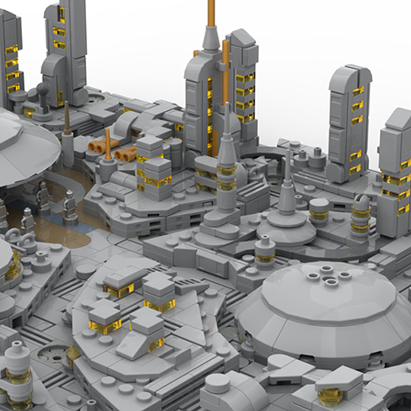 Goat Bricks Star Movie Coruscant Diorama Building Blocks Model