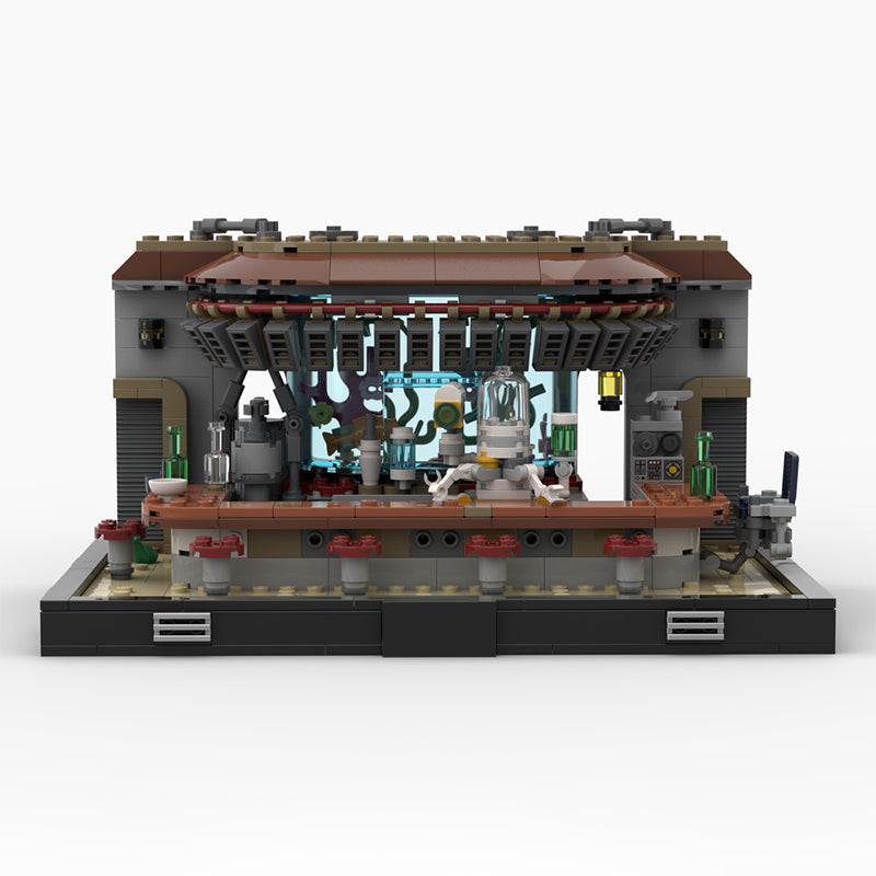 Goat Bricks Star Movie Pyloon Saloon Survivor Diorama Building Blocks Model