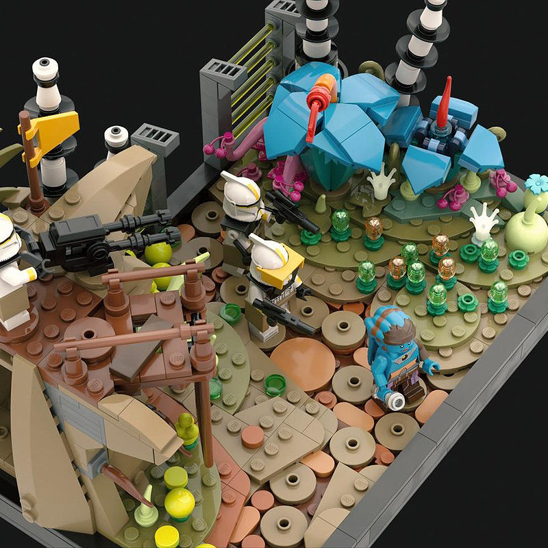 Goat Bricks Felucia Diorama - Order 66 Building Blocks Model