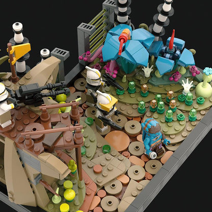 Goat Bricks Felucia Diorama - Order 66 Building Blocks Model
