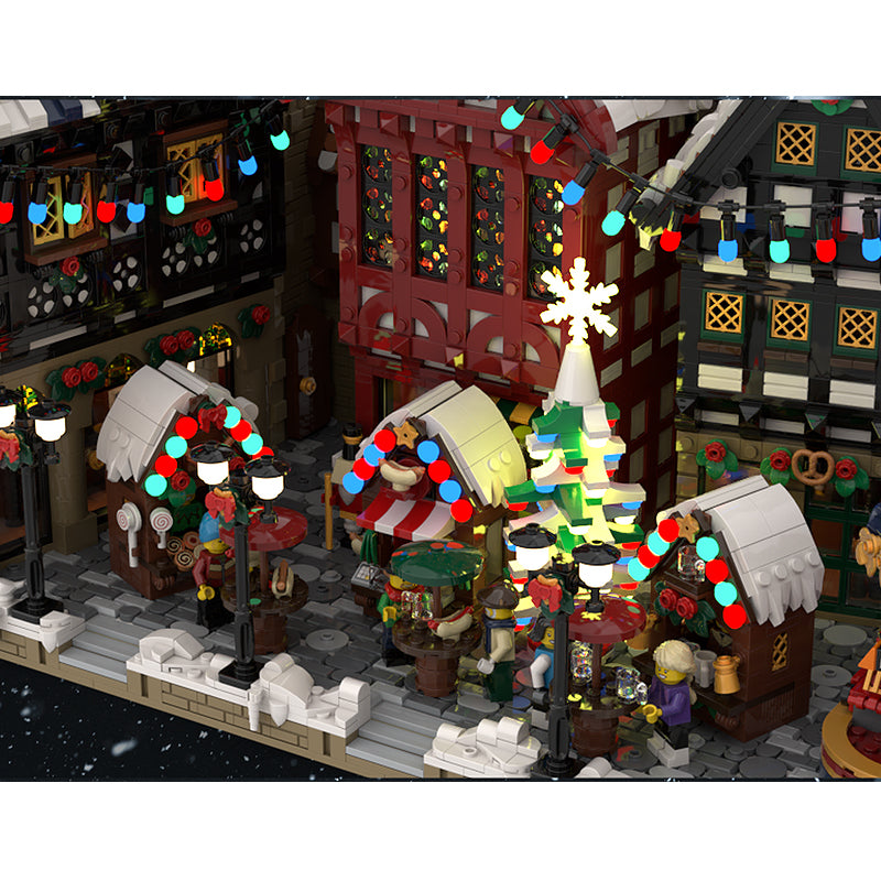 Goat Bricks German Christmas Old Town Building Blocks Model