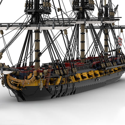 Goat Bricks HMS Euryalus alt. Color Building Blocks Model
