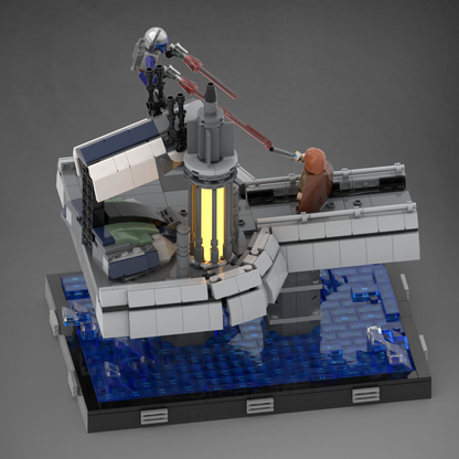 Goat Bricks Star Movie Duel on Kamino Building Blocks Model
