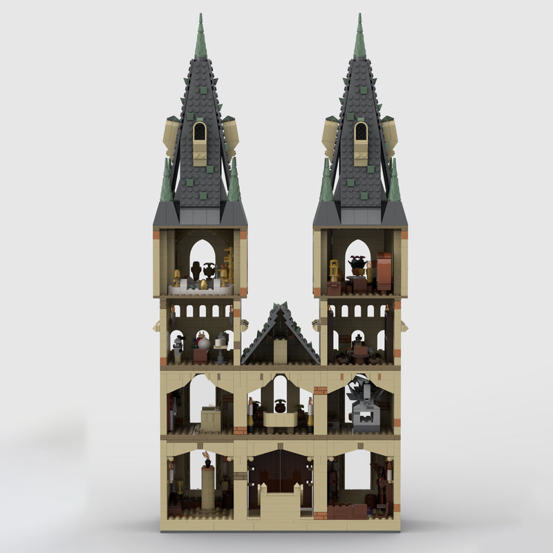 Goat Bricks Magical Movie Bell Tower Building Blocks Model