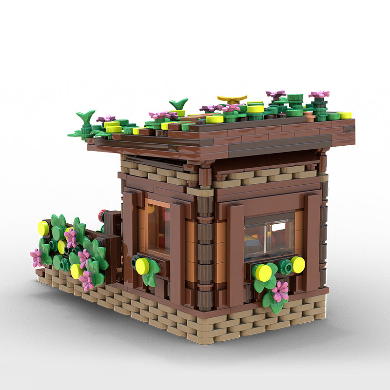 Goat Bricks Forest hiking hut Building Blocks Model