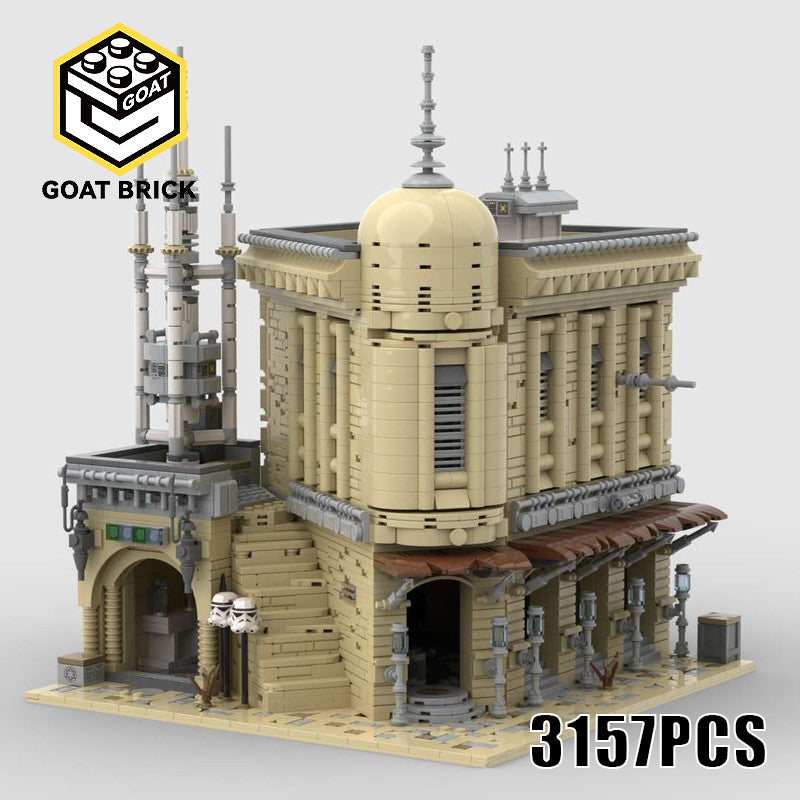 Goat Bricks Star Movie Tatooine Version of Boutique Hotel Building Blocks Model