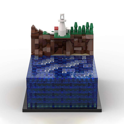Goat Bricks Daiku Maryu Gaiking - Omezaki Lighthouse Building Blocks Model