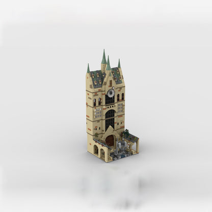 Goat Bricks Magical Movie Clock Tower Building Blocks Model