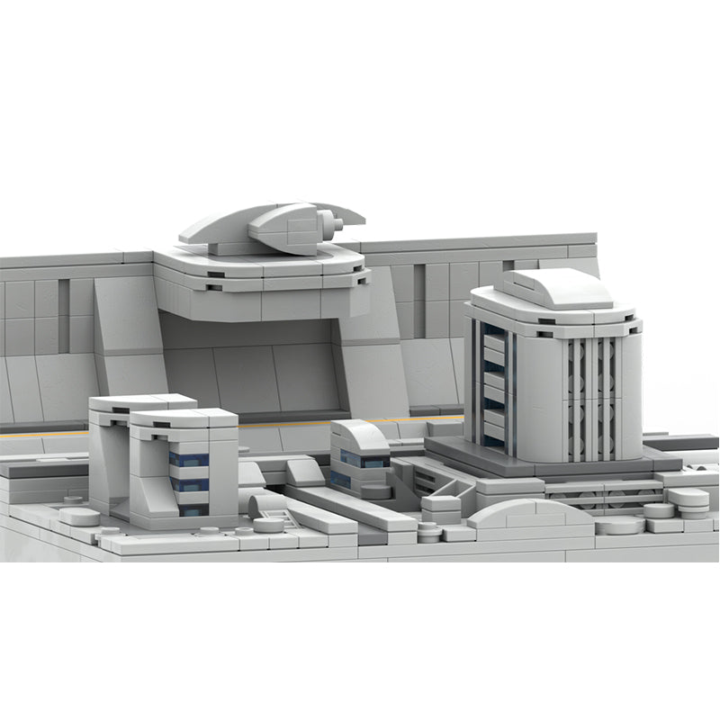 Goat Bricks Star Movie Coruscant Diorama Building Blocks Model