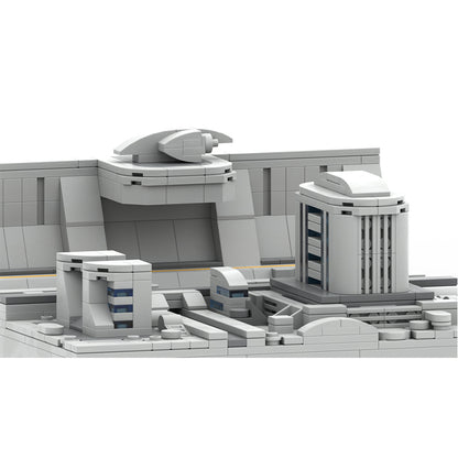 Goat Bricks Star Movie Coruscant Diorama Building Blocks Model