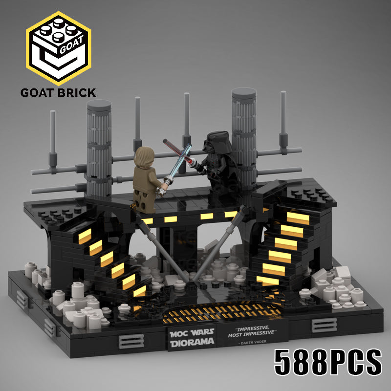 Goat Bricks Star Movie Carbonite Freezing Chamber Duel Building Blocks Model