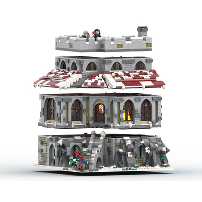 Goat Bricks The Vampire's Manor - Winter Version Building Blocks Model