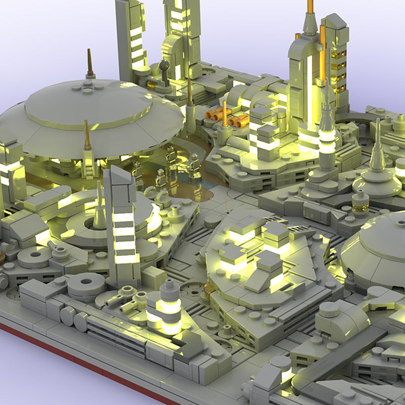 Goat Bricks Coruscant Diorama Building Blocks Model