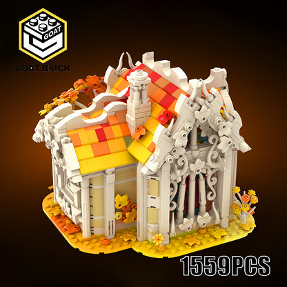 Goat Bricks Autumn-Birch-House [Cloud 9 Series] Building Blocks Model