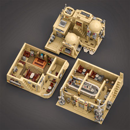 Goat Bricks Star Movie Modular Mos Eisley Cantina Building Blocks Model