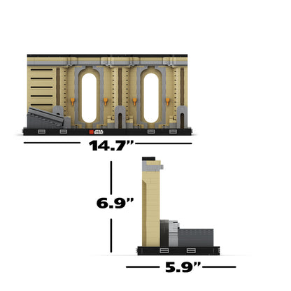 Goat Bricks Star Movie Coruscant Temple Diorama Building Blocks Model