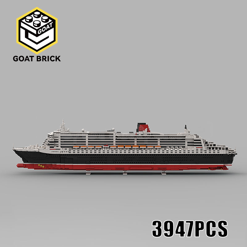 Goat Bricks RMS Queen Mary 2 Building Blocks Model