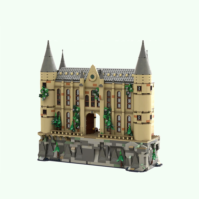 Goat Bricks Magical Movie HP Castle - Viaduct Entrance Merged Building Blocks Model