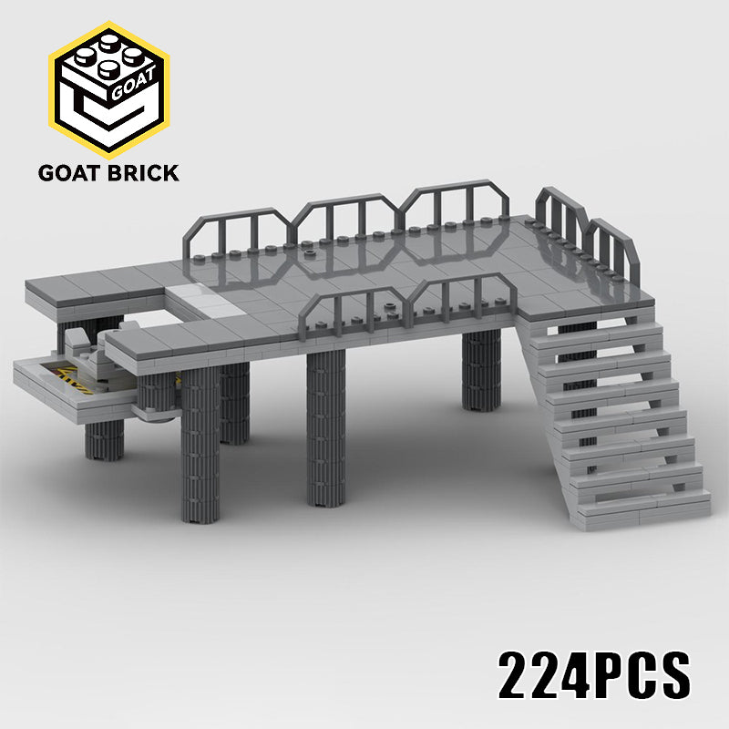 Goat Bricks Star Movie Empire Base - TIE Fither Landing Plataform Building Blocks Model