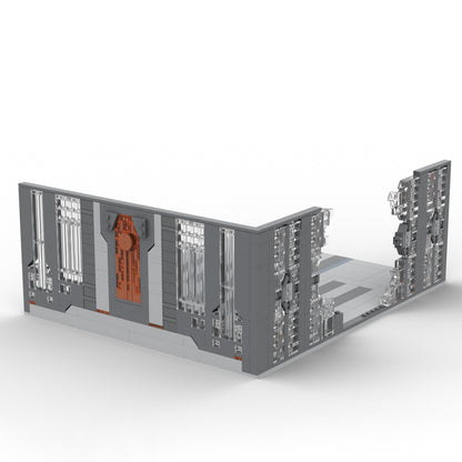 Goat Bricks Star Movie Mandalorian Throne Room Building Blocks Model