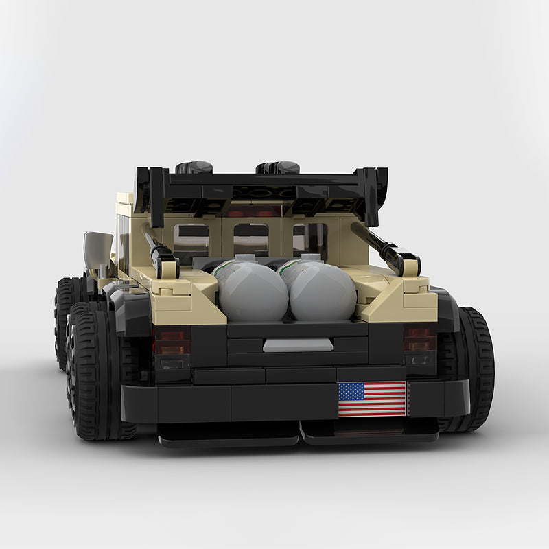 Goat Bricks 2009 AM General Humvee Custom 6x6 Building Blocks Model