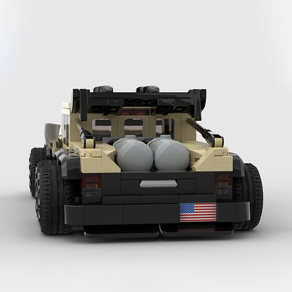 Goat Bricks 2009 AM General Humvee Custom 6x6 Building Blocks Model