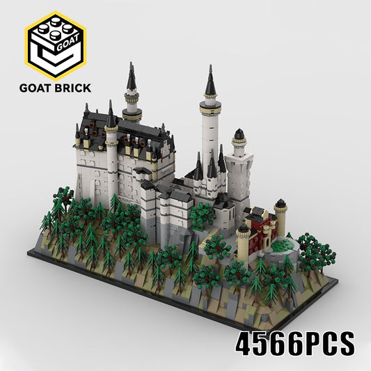 Goat Bricks Neuschwanstein Castle Building Blocks Model