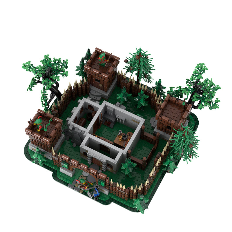 Goat Bricks Forestmen's castle Building Blocks Model