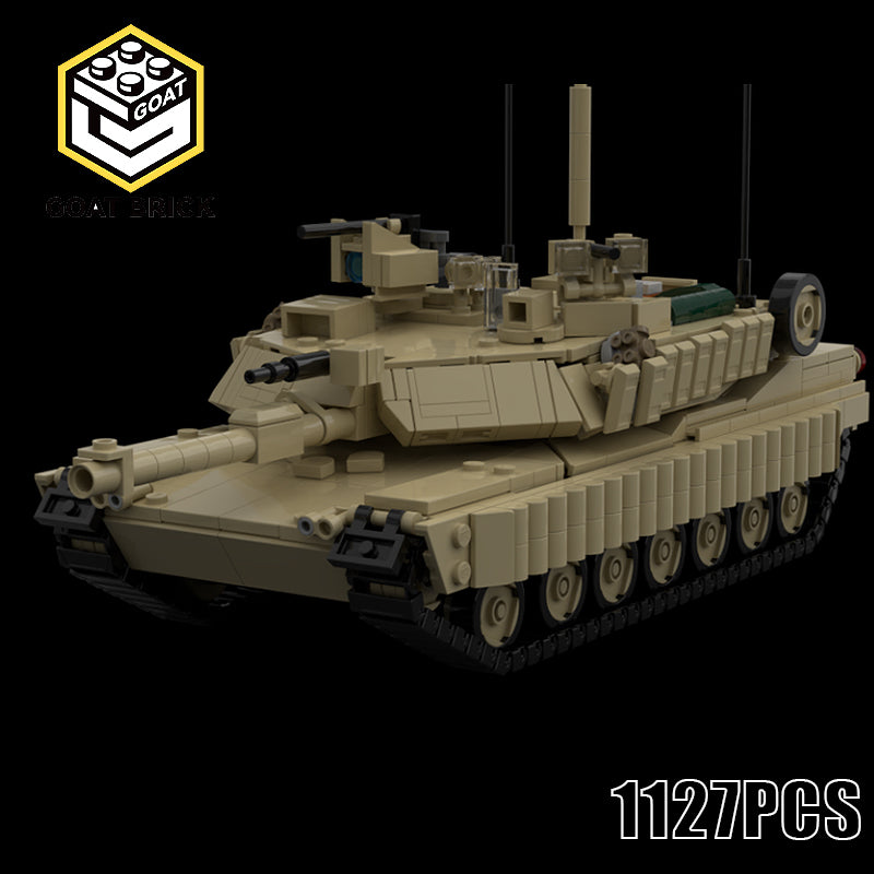 Goat Bricks M1A2 Abrams SEP TUSK V2 Building Blocks Model