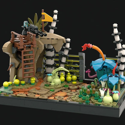 Goat Bricks Star Movie Felucia Diorama - Order 66 Building Blocks Model