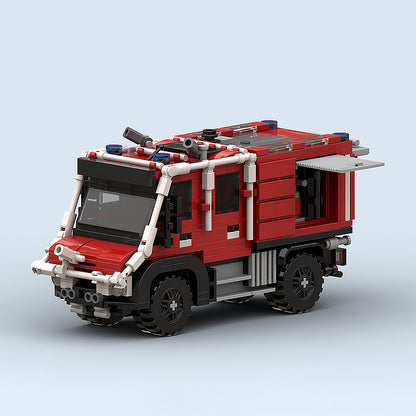Goat Bricks Utrecht Wildland Fire Engine Building Blocks Model