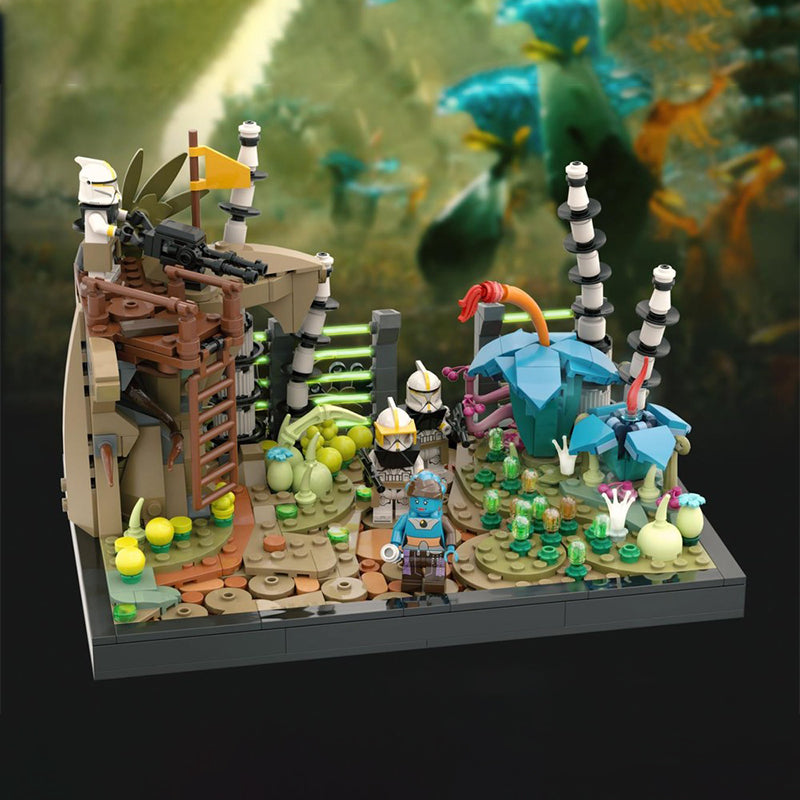 Goat Bricks Star Movie Felucia Diorama - Order 66 Building Blocks Model