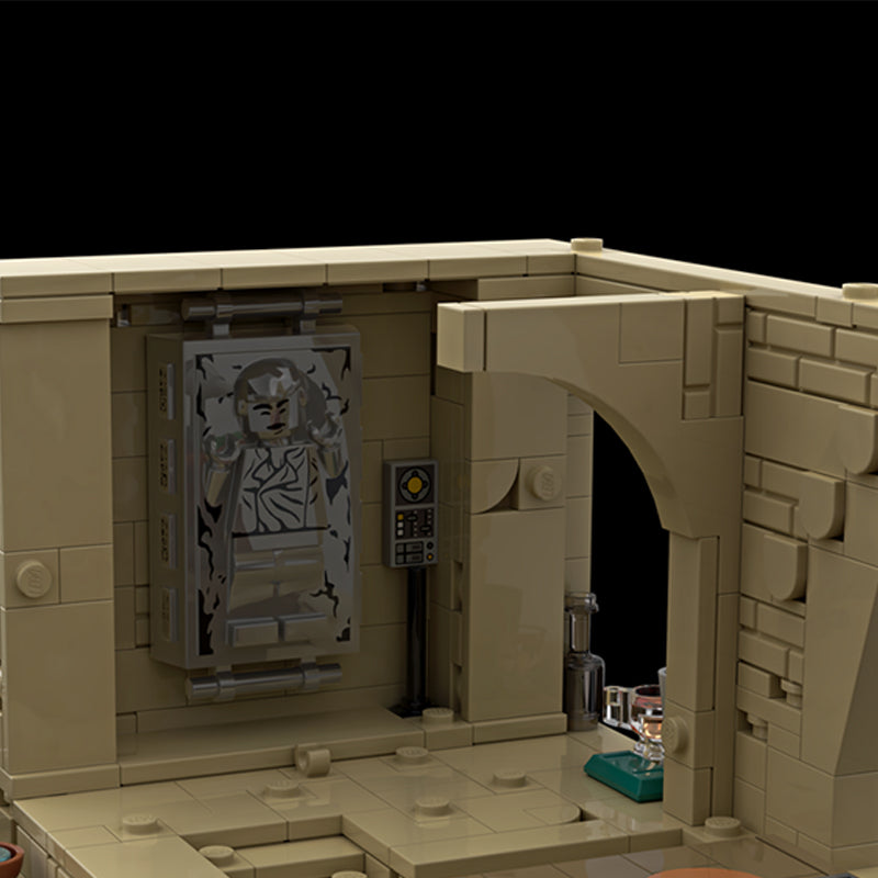 Goat Bricks Star Movie Jabba's Throne Room Diorama Building Blocks Model