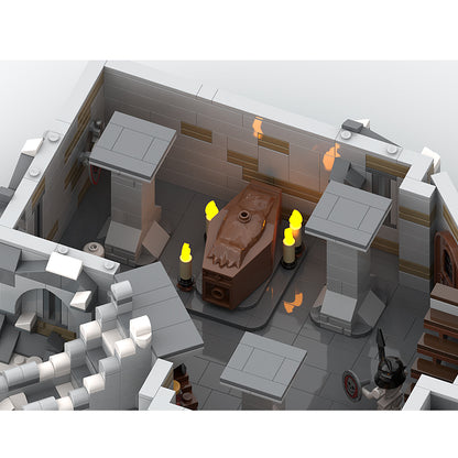 Goat Bricks The Vampire's Manor - Winter Version Building Blocks Model