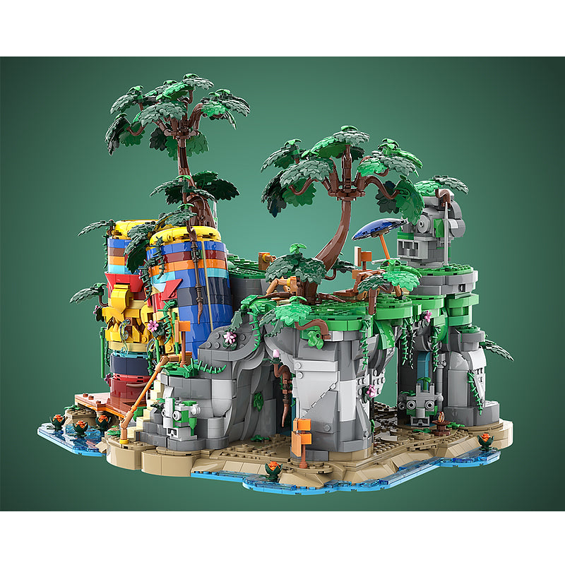 Goat Bricks Ancient Ruins Building Blocks Model